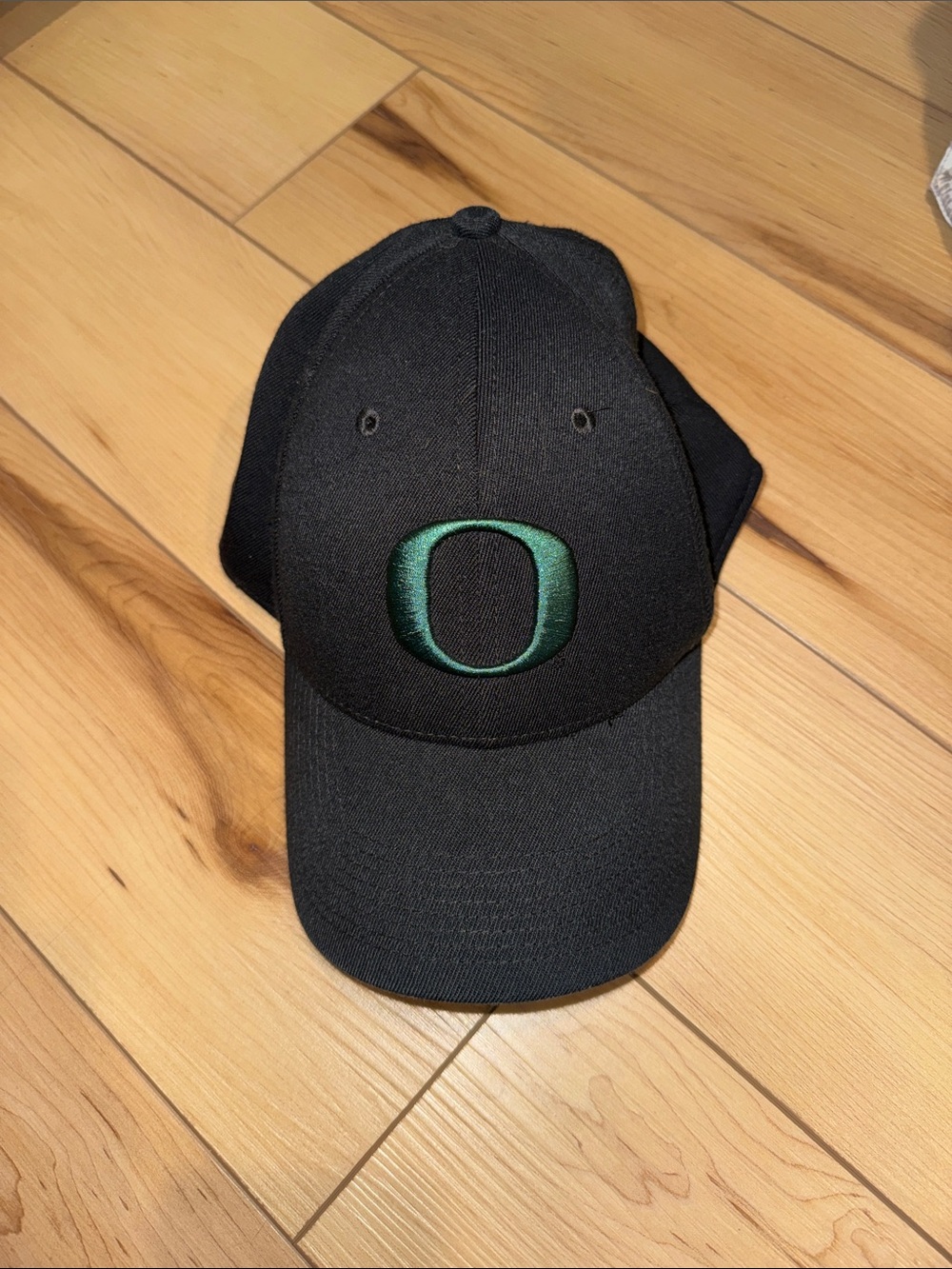 Nike Black Cap with Green 'O' Logo